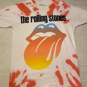 Rolling Stones tie dye tee
